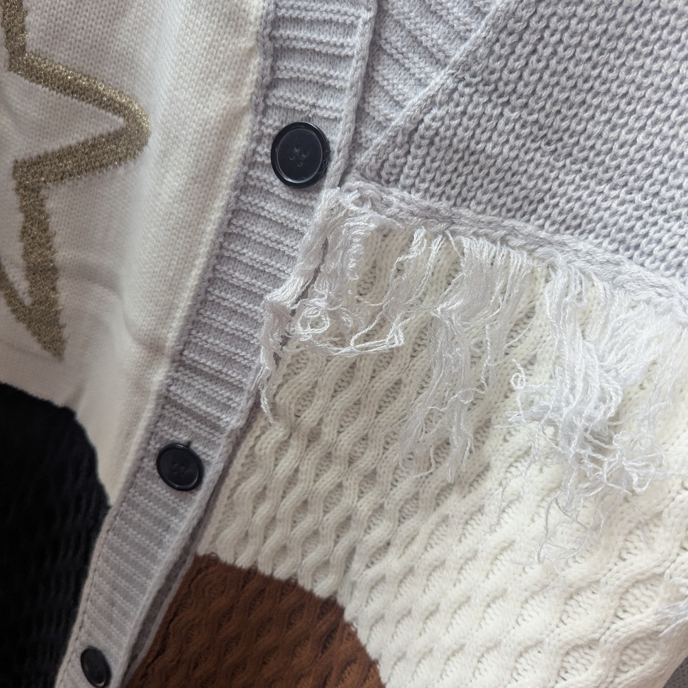 Colorblock Cardigan Sweater - Picture 2 of 7